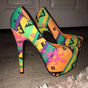 AMI Clubwear Neon 6” High Heels